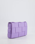 *RARE COLOUR* Bottega veneta Lilac Small Cassette Intrecciato Cross-Body Bag RRP £1,970