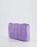 *RARE COLOUR* Bottega veneta Lilac Small Cassette Intrecciato Cross-Body Bag RRP £1,970