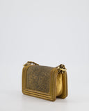 *RARE* Chanel Bronze Micro Boy Bag in Stingray & Calfskin Leather with Antique Bronze Hardware