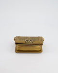 *RARE* Chanel Bronze Micro Boy Bag in Stingray & Calfskin Leather with Antique Bronze Hardware