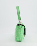 *Limited Edition* Top quality Fendi 2023 Green Edamame Leather Baguette Bag with Silver Hardware