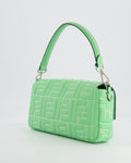 *Limited Edition* Top quality Fendi 2023 Green Edamame Leather Baguette Bag with Silver Hardware