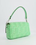 *Limited Edition* Top quality Fendi 2023 Green Edamame Leather Baguette Bag with Silver Hardware