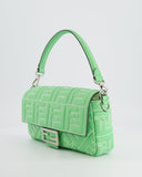 *Limited Edition* Top quality Fendi 2023 Green Edamame Leather Baguette Bag with Silver Hardware
