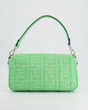 *Limited Edition* Top quality Fendi 2023 Green Edamame Leather Baguette Bag with Silver Hardware