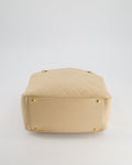 *RARE* Chanel Vintage Mini Beige GST Shopper Tote Bag in Caviar Leather with Gold Hardware
