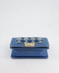 *HOT* Chanel Blue Small Boy Bag in Denim with Champagne Gold Hardware