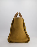 *HOT* Chanel Beige, Navy and Khaki Raffia Deauville Tote with Pastel Logo and Champagne Gold Hardware