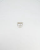 *HOT* Chanel Silver Crystal Large Brooch with CC and Logo Details