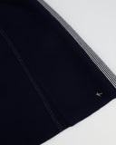 *HOT* Chanel Airline Collection Navy Cashmere Jumper and Mini Skirt Set with Silver Logo Airplane Appliqu√©s Size FR 38 (UK 10)