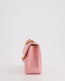 *RARE* Chanel Pink Mini Square Flap Bag in Caviar Leather with 24K Gold Plated Hardware
