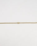 *HOT* Chanel Chain Choker Necklace in Champagne Gold with Crystal CC Logo