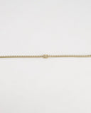 *HOT* Chanel Chain Choker Necklace in Champagne Gold with Crystal CC Logo