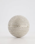 *RARE* Chanel 2008 Crystal Ball Bag with Silver Hardware and Woven Chain Strap