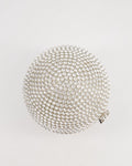 *RARE* Chanel 2008 Crystal Ball Bag with Silver Hardware and Woven Chain Strap