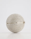 *RARE* Chanel 2008 Crystal Ball Bag with Silver Hardware and Woven Chain Strap