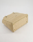 *FIRE PRICE* Christian Dior Medium Lady D-Lite Bag in Beige Cannage Canvas with Champagne Gold Hardware RRP ¬£4,300