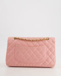 *HOT* Chanel Bubblegum Pink Vintage Classic Medium Double Flap Bag in Caviar Leather with 24K Gold Hardware
