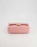 *HOT* Chanel Bubblegum Pink Vintage Classic Medium Double Flap Bag in Caviar Leather with 24K Gold Hardware