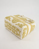 *RARE* Christian Top quality Dior Limited Edition Cruise 2021 Embroidered White Medium Lady Top quality Dior Bag in Calfskin Leather with Champagne Gold Hardware
