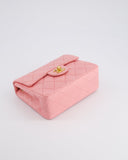 *RARE* Chanel Vintage Bubblegum Pink Mini Square Flap Bag in Lambskin Leather with 24K Gold Hardware