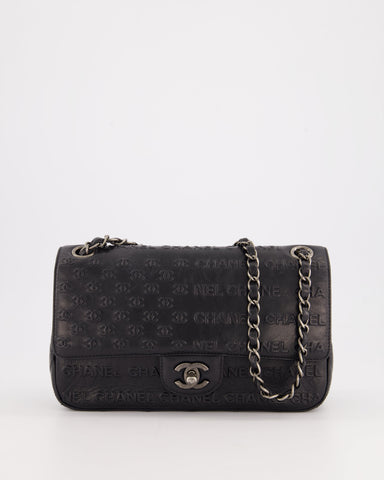 *RARE* Chanel 2014 Paris Dallas Single Flap Embossed Quilted CC Bag with Ruthenium Hardware