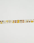 *HOT* Chanel Brown Glass Pearls and Gold CC Logo Necklace