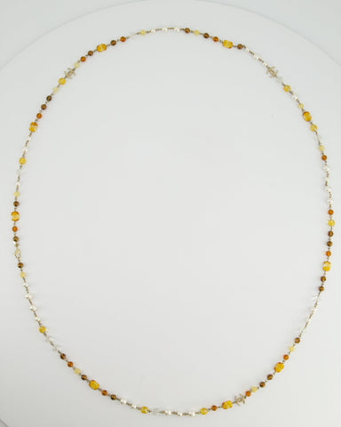 *HOT* Chanel Brown Glass Pearls and Gold CC Logo Necklace