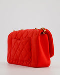 *RARE* Chanel Red Jersey Small Diana Flap Bag in with Gold Hardware