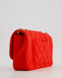 *RARE* Chanel Red Jersey Small Diana Flap Bag in with Gold Hardware