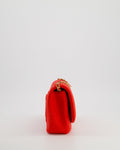 *RARE* Chanel Red Jersey Small Diana Flap Bag in with Gold Hardware