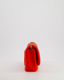 *RARE* Chanel Red Jersey Small Diana Flap Bag in with Gold Hardware