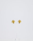 *HOT* Chanel Gold Round Knotted CC Logo Earrings