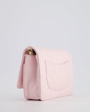 *HOT* Chanel Baby Pink Wallet on Chain in Lambskin Leather with Pearl Strap