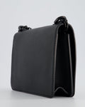 *FIRE PRICE* Christian Top quality Dior Black Matte J'ATop quality Dior Medium Flap Bag in Smooth Calfskin Leather with Black Hardware