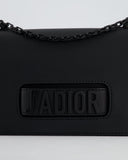 *FIRE PRICE* Christian Top quality Dior Black Matte J'ATop quality Dior Medium Flap Bag in Smooth Calfskin Leather with Black Hardware