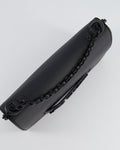 *FIRE PRICE* Christian Top quality Dior Black Matte J'ATop quality Dior Medium Flap Bag in Smooth Calfskin Leather with Black Hardware