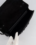 *FIRE PRICE* Christian Top quality Dior Black Matte J'ATop quality Dior Medium Flap Bag in Smooth Calfskin Leather with Black Hardware