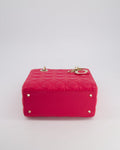*FIRE PRICE* Christian Dior Hot Pink Lady Dior Bag in Cannage Lambskin with Silver Hardware RRP ¬£5,300