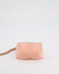 *COLLECTOR'S PIECE* Chanel Minaudi√®re Pink Plexiglass Clutch Bag With Champagne Hardware and Logo Detail
