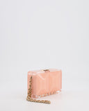 *COLLECTOR'S PIECE* Chanel Minaudi√®re Pink Plexiglass Clutch Bag With Champagne Hardware and Logo Detail