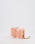 *COLLECTOR'S PIECE* Chanel Minaudi√®re Pink Plexiglass Clutch Bag With Champagne Hardware and Logo Detail