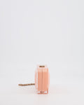 *COLLECTOR'S PIECE* Chanel Minaudi√®re Pink Plexiglass Clutch Bag With Champagne Hardware and Logo Detail