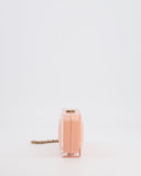 *COLLECTOR'S PIECE* Chanel Minaudi√®re Pink Plexiglass Clutch Bag With Champagne Hardware and Logo Detail