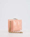 *COLLECTOR'S PIECE* Chanel Minaudi√®re Pink Plexiglass Clutch Bag With Champagne Hardware and Logo Detail