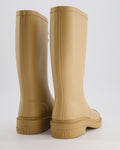 *HOT* Chanel Beige CC Logo Rain Boots Size EU 35
