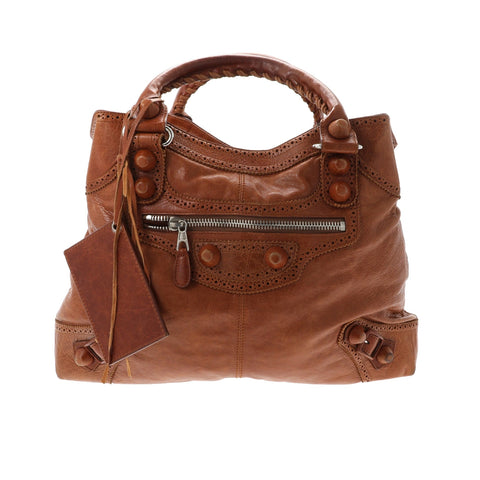balenciaga Handbag in Brown Leather