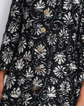 *HOT* Chanel 18C Navy Tweed Jacket with White Floral Embroideries and Crystal Bronze Buttons FR 42 (UK 14) RRP ¬£4800