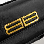 balenciaga Gossip Shoulder Bag Calfskin Black GHW