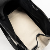 balenciaga Cabas Tote Bag Canvas/Calfskin Natural/Black SHW